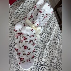 Charming Cherry Blossom Women's Socks - 1 pr